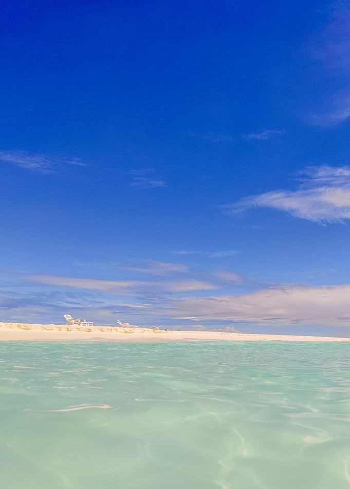 Azure sea and white beach