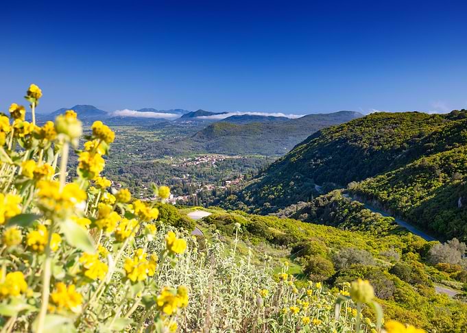 Landscape of Greek island
