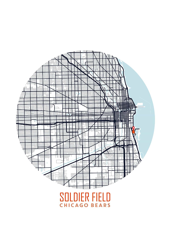 Soldier Field Stadium Map