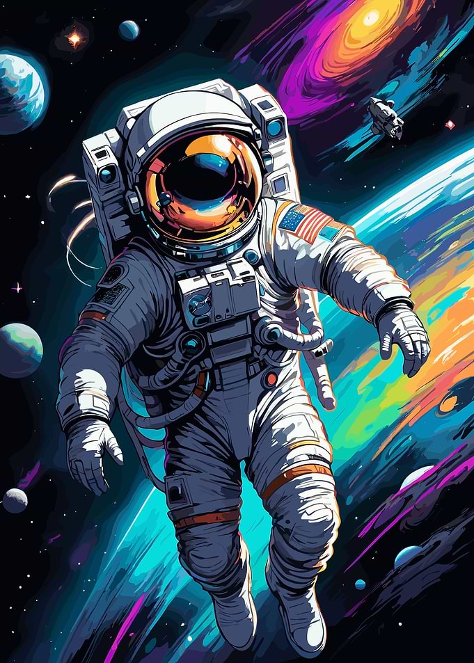 Astronaut on Space
