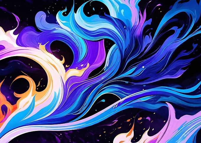 Blue Magical Fire