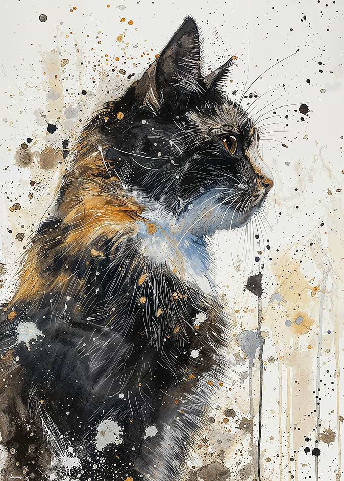 Cosmic Feline Gaze