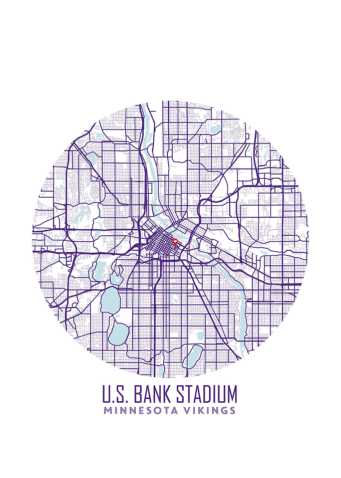 US Bank Stadium Map