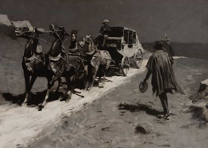 Night Stagecoach Robbery