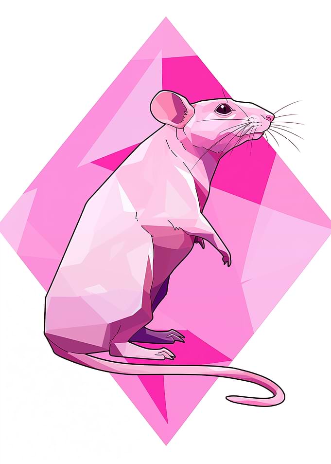 Geometric Minimalist Rat