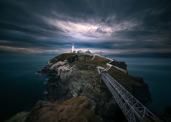 beauty of a stormy sunset