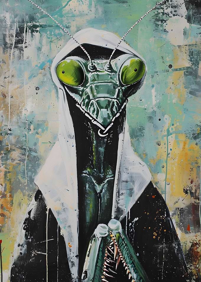 Mantis Nun Praying Art