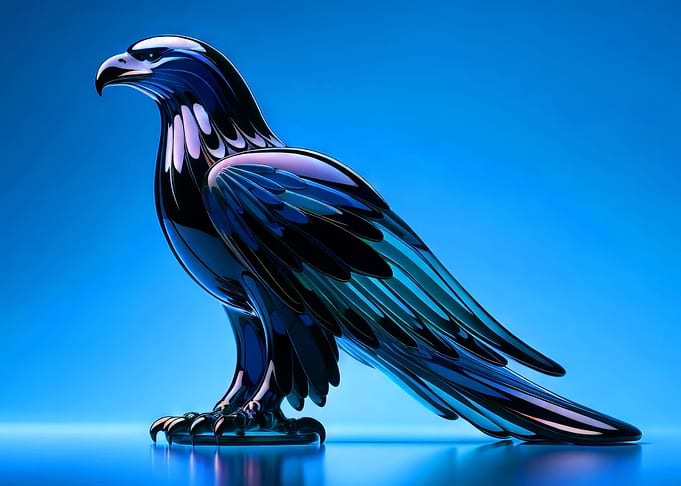 Crystal Raptor Eagle Hawk