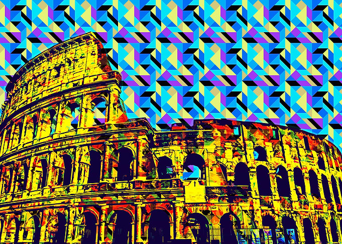 Colosseum Pop Art