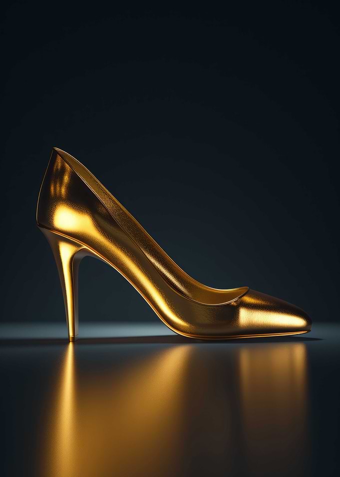 3D Dark Gold