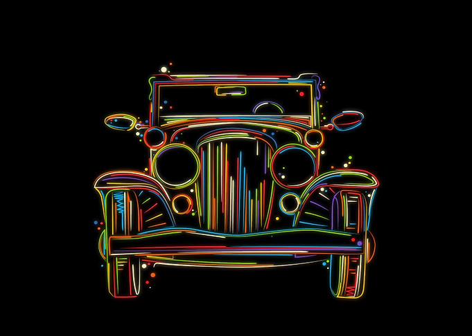 Vintage luxury car