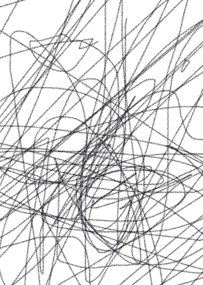 Scribbled paper grey on wh