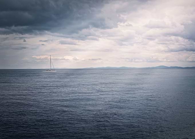 Panoramic seascape
