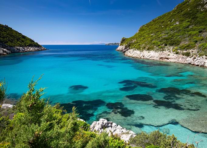 Landscape of Greek island