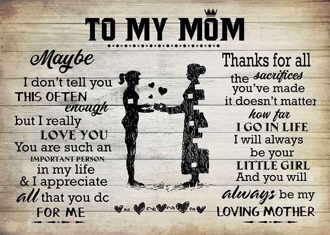 To My Mom Gift For Mom
