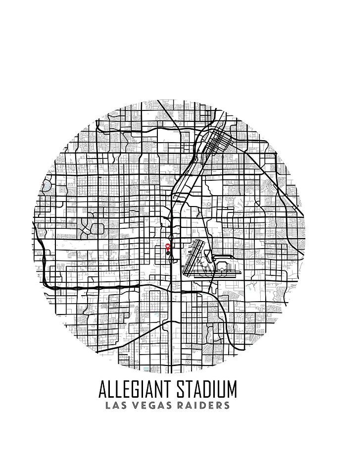Allegiant Stadium Map