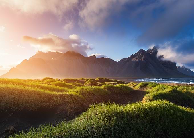 Stokksnes mountains