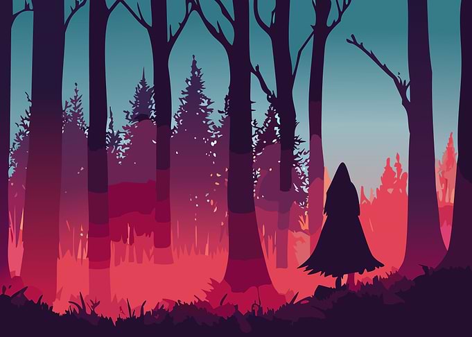 Forest Whispers Red