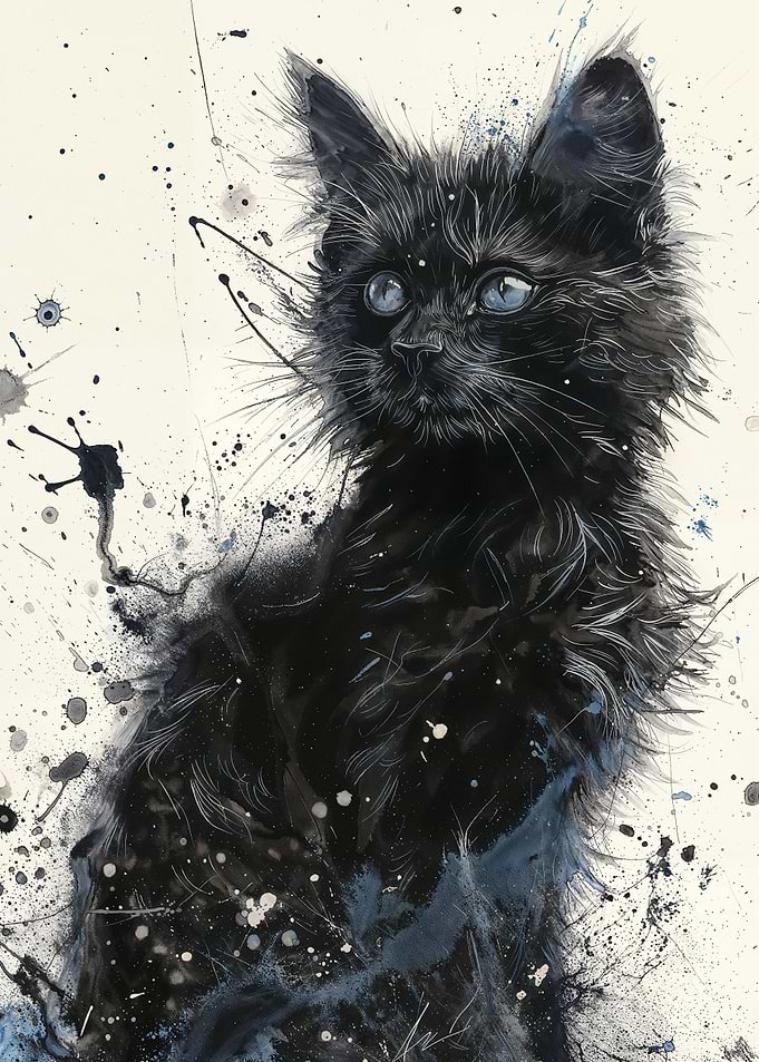 Stargazing Kitten
