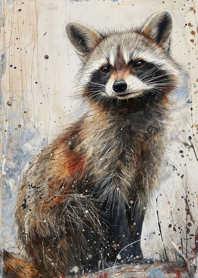 Whimsical Raccoon