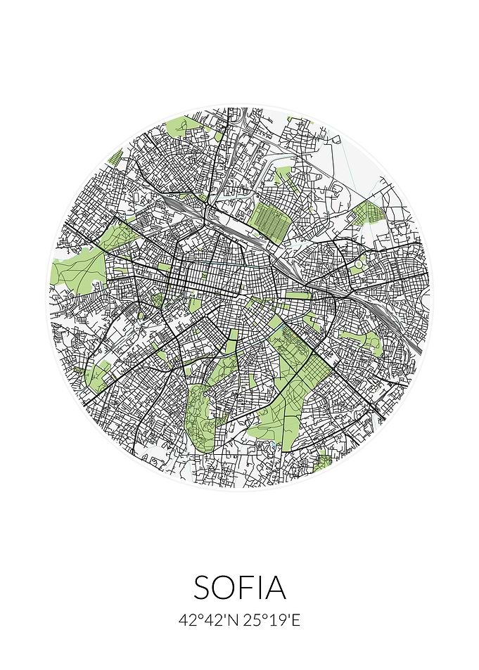 Sofia Circle City Map