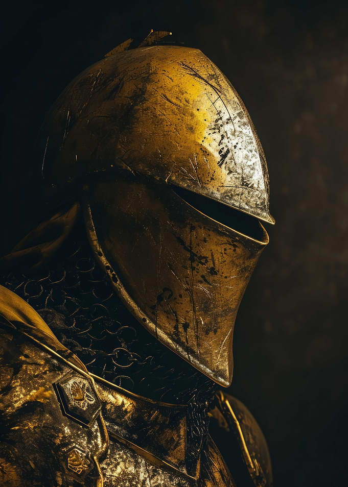 3D Dark Gold