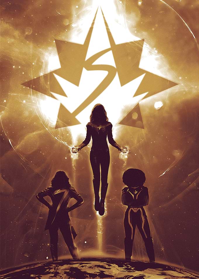 The Marvels Gold Poster