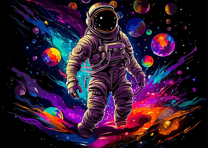 astronaut in space