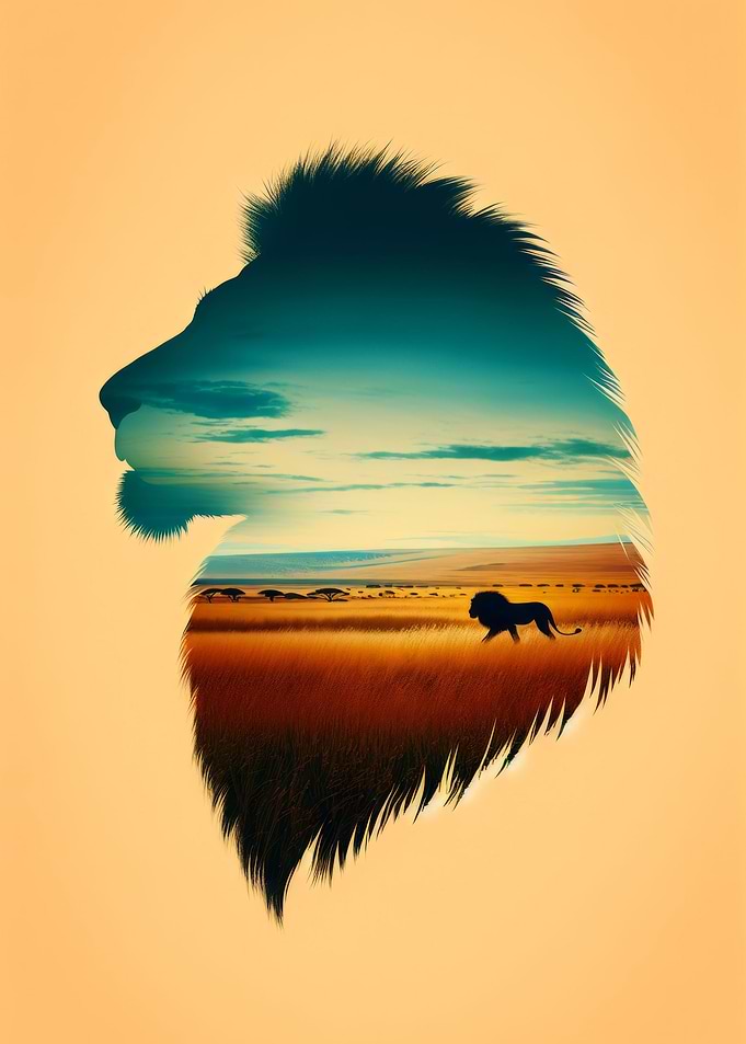 Nature in Lion Pattern