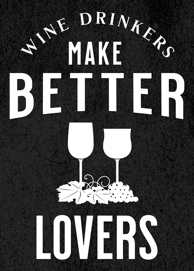 WINE DRINKERS BLACK