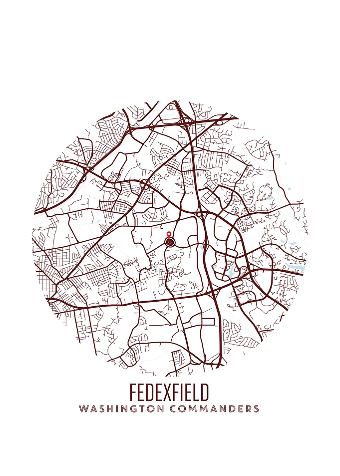 FedExField Stadium Map