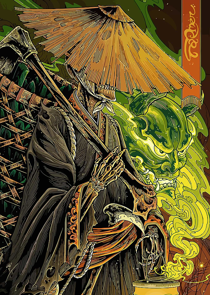 Japanese Tengu Demon