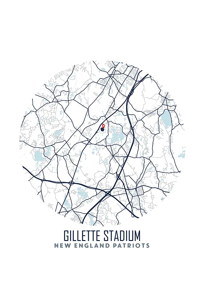 Gillette Stadium Map