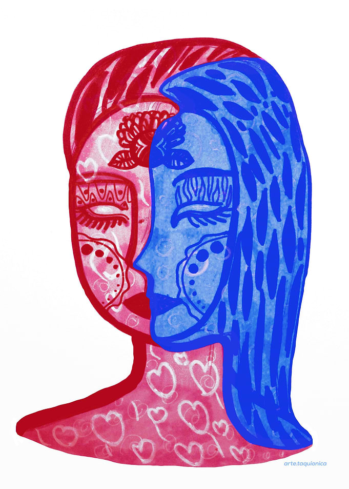 Bicolor face