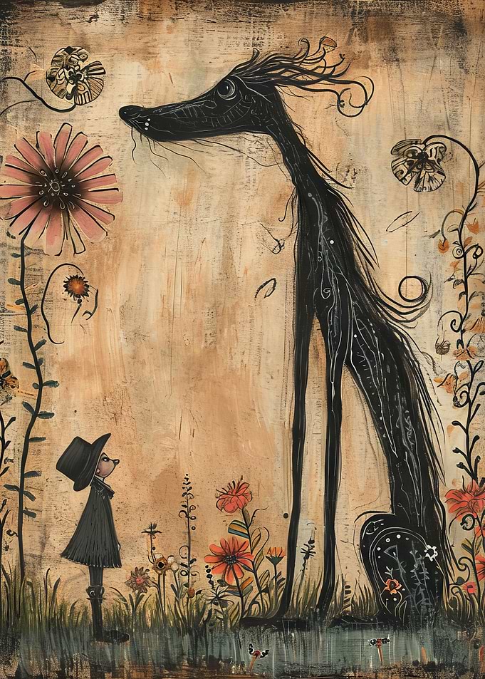 Boy with Dog