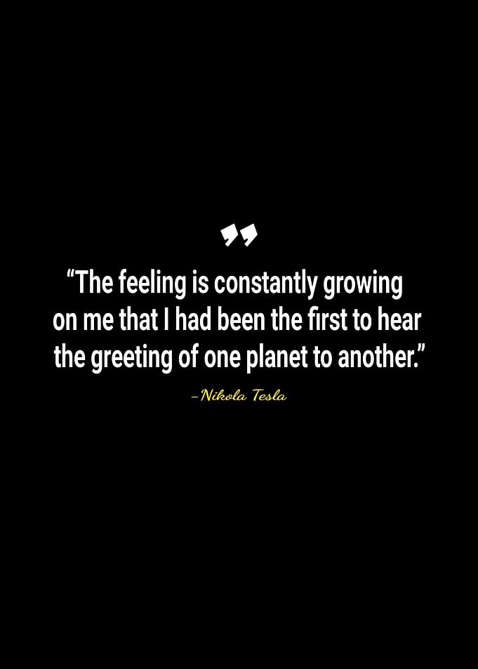 Nikola Tesla quotes