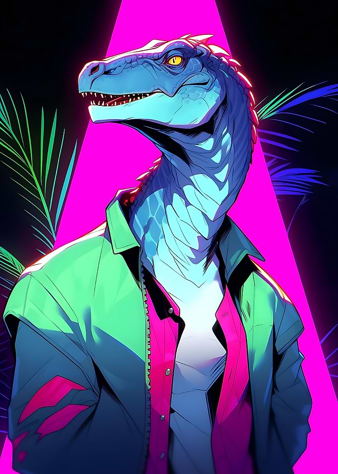 Dinosaur retro clothes