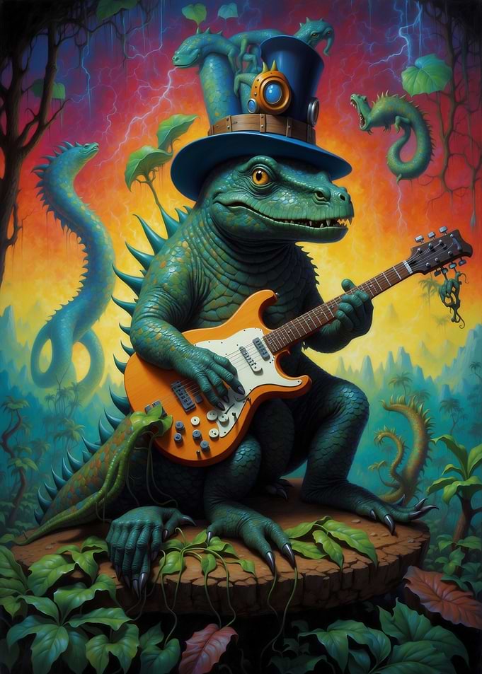 Psychedeli Dinosaur Music
