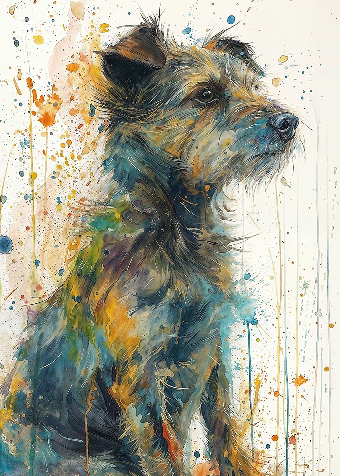 Vibrant Canine Muse