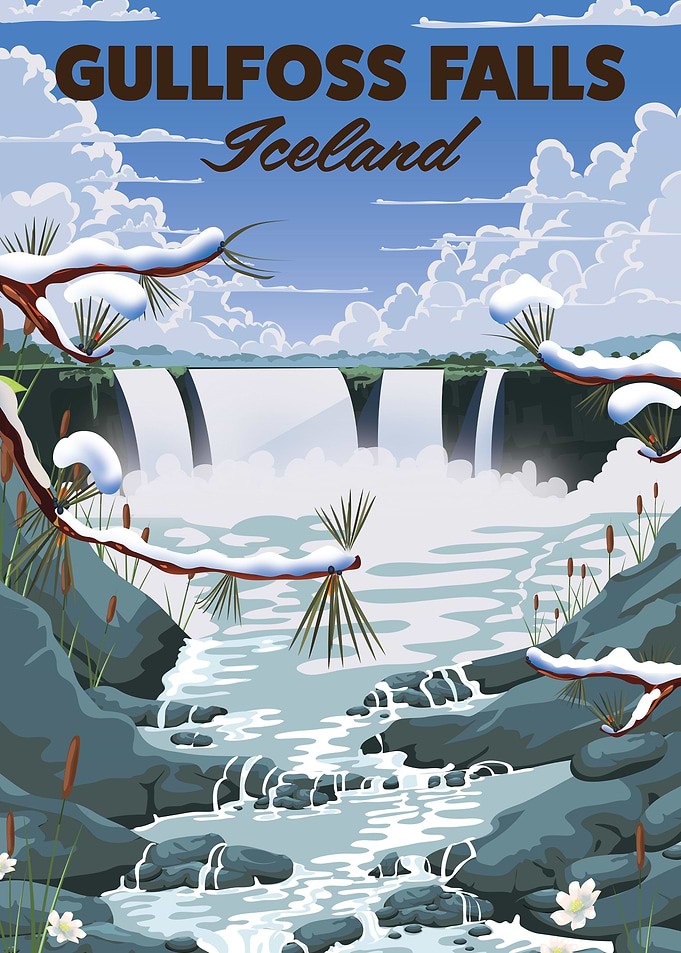 Gullfoss Falls Iceland