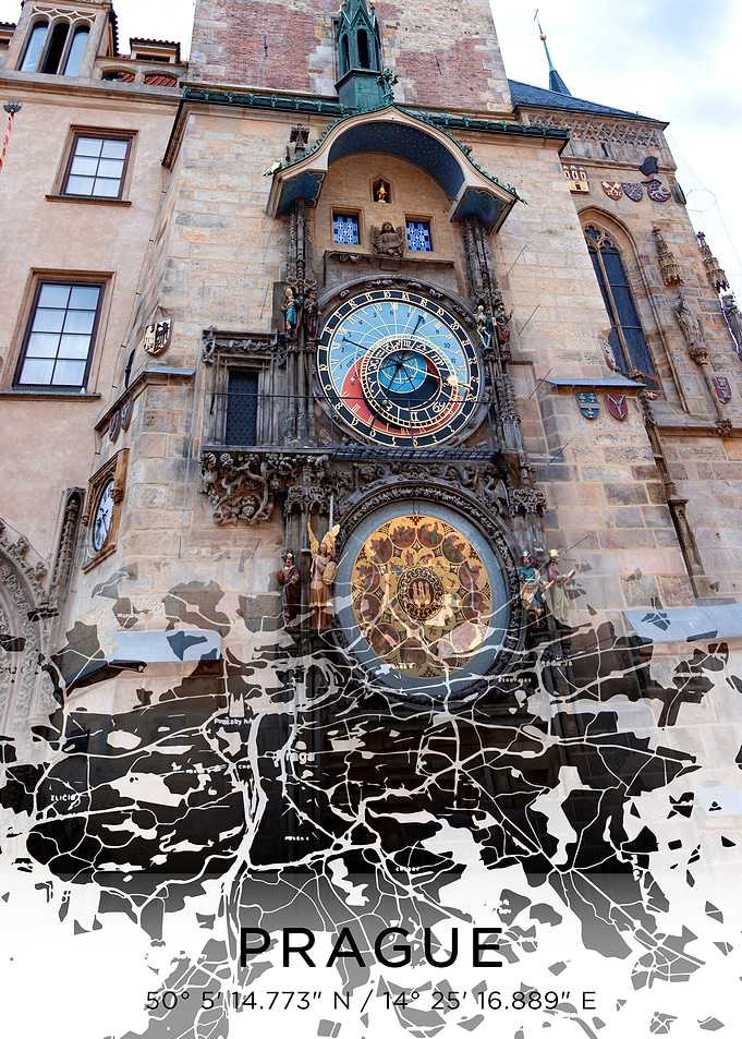 Prague City Map White