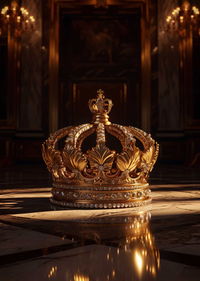 Elegant Crown Dark Gold
