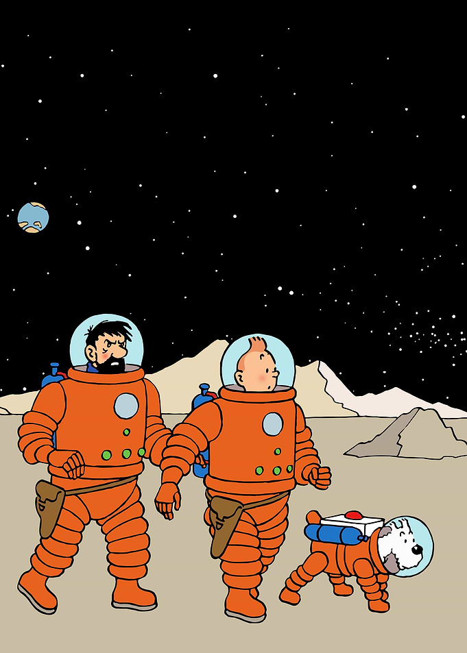 tintin planet traveling