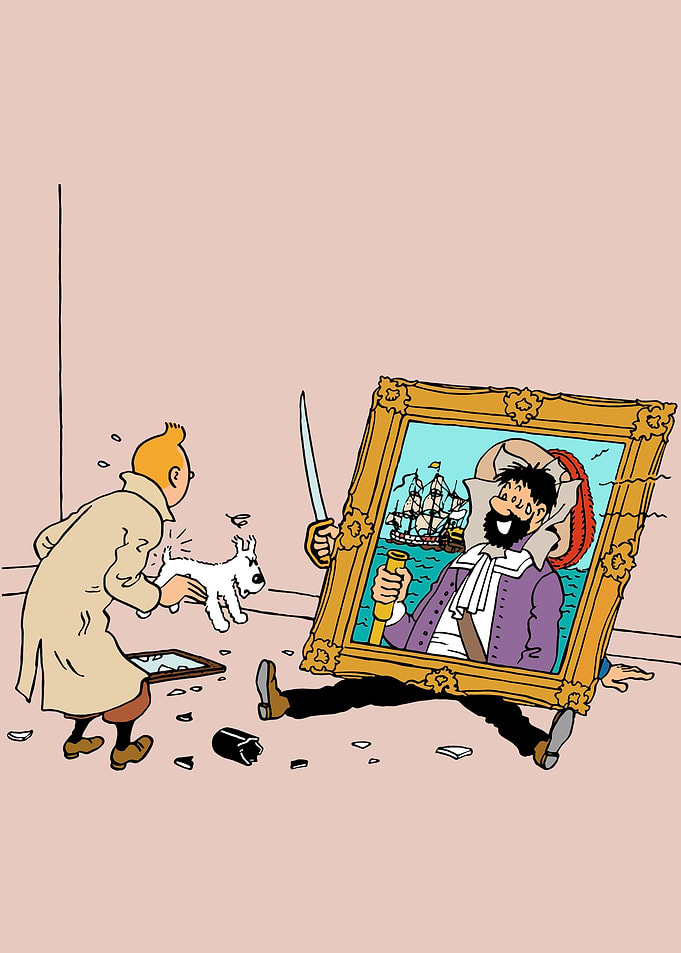tintin frame down