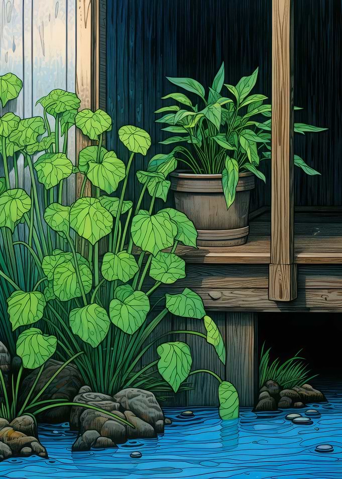 Floral Japanese Painting