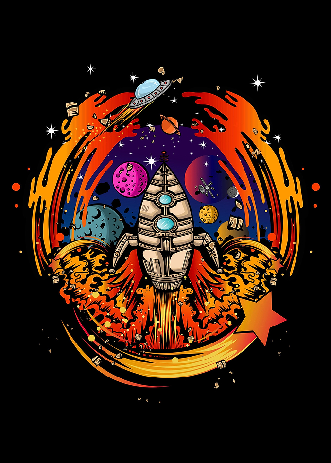 Blast Off Spaceship
