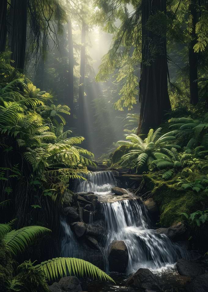 Waterfall in Forest