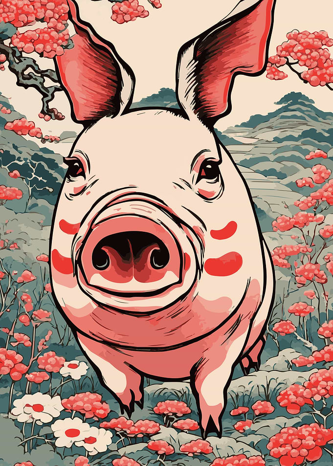 Pig Japanese Chinese 7
