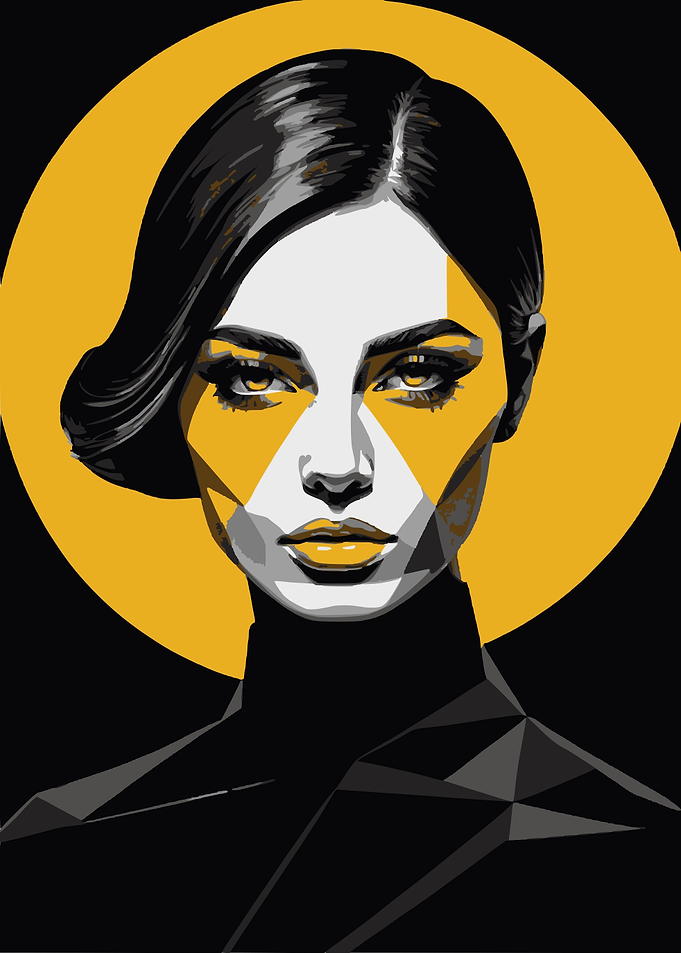 Pop Art Woman Portrait 19