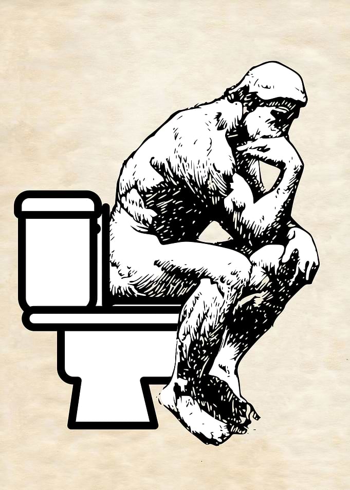 RODIN VINTAGE WHITE TOILET